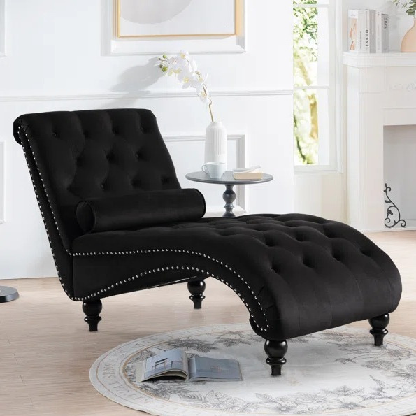 Chaise Lounge Chair With Toss Pillow - front_view