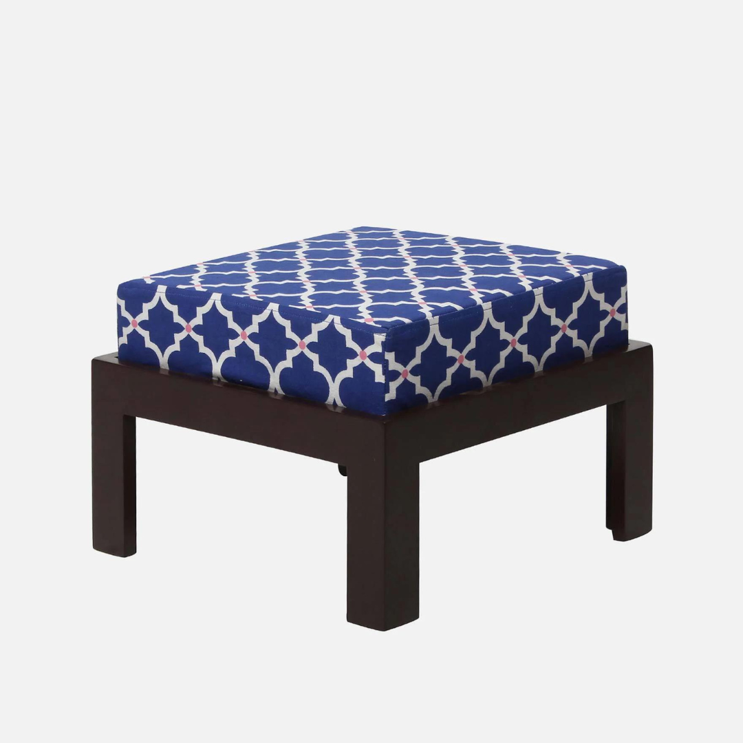 Nesting Coffee Table Set With 4 Stools - rear_view