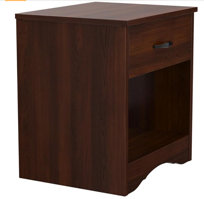 Orleans Sheesham Wood Bedside Table with 1 Drawer for Living Room - left_view