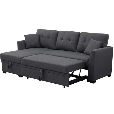 Paddington L shape sofa cum bed - left_view