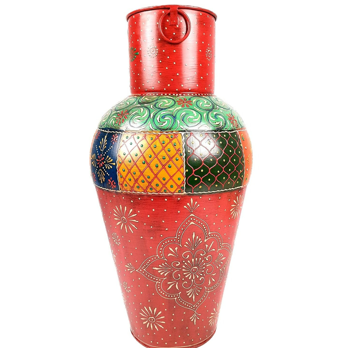 Handcrafted Decorative Flower Vase - rear_view