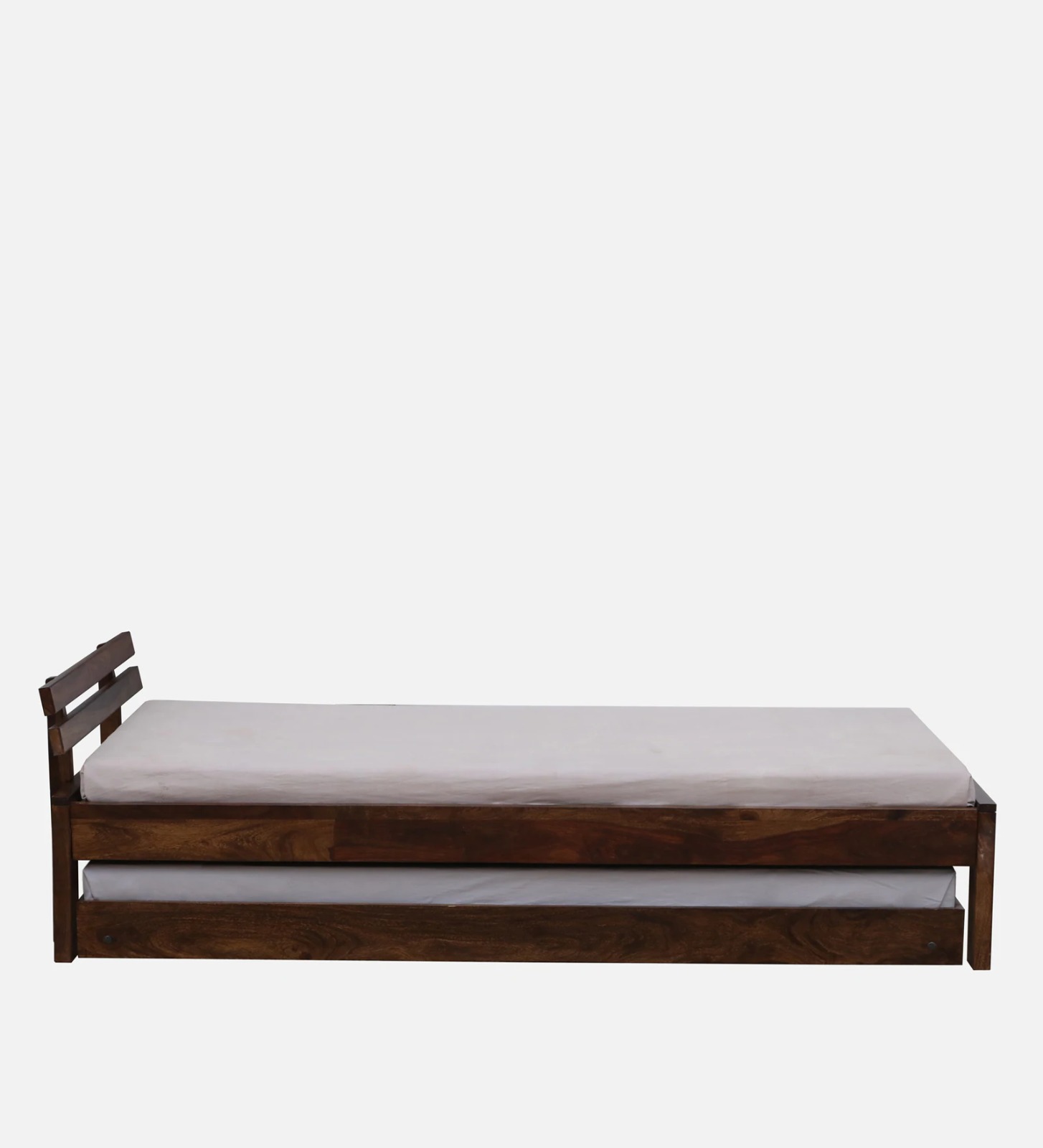 Pure Sheesham Wooden Single Bed - rear_view