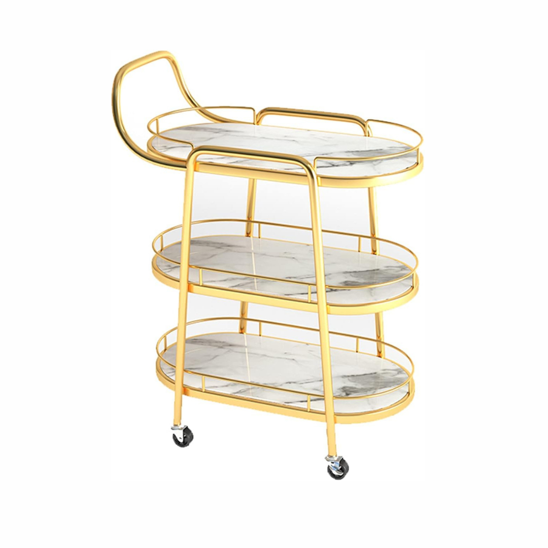 3 Layers Serving Trolley - rear_view