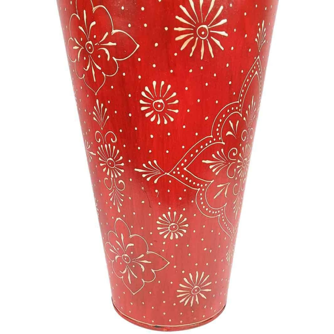 Handcrafted Decorative Flower Vase - top_view