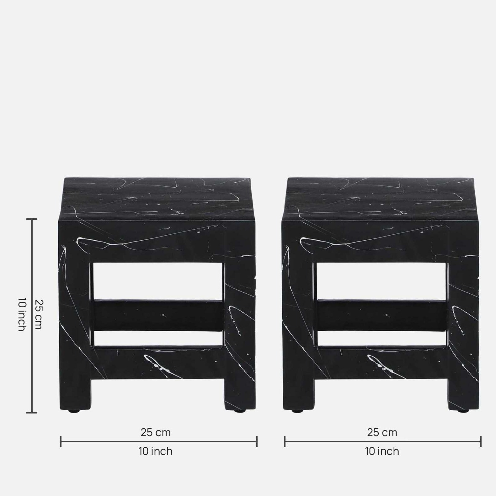 Ness Solid Wood Nest Tables - left_view