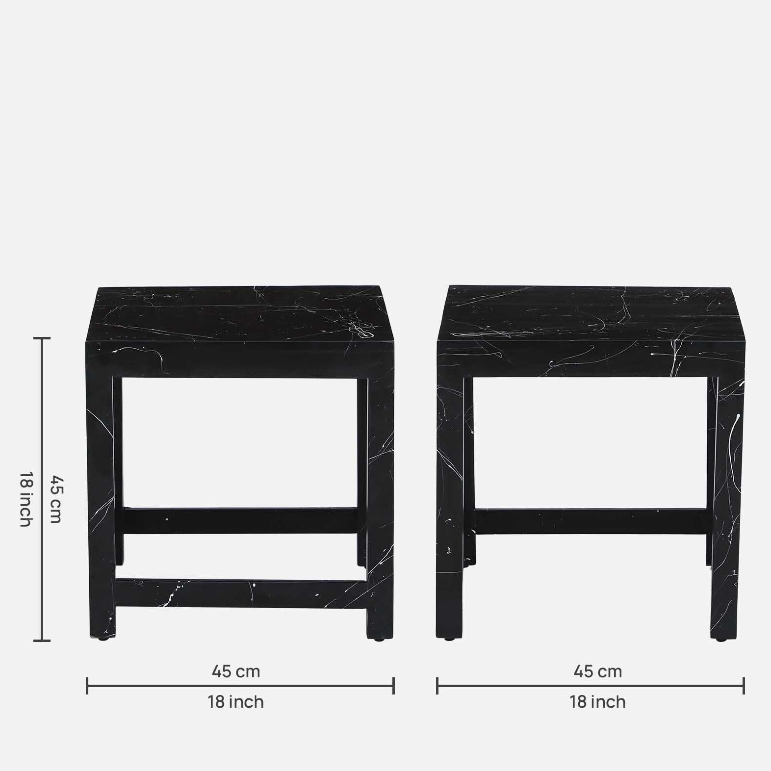 Ness Solid Wood Nest Tables - right_view