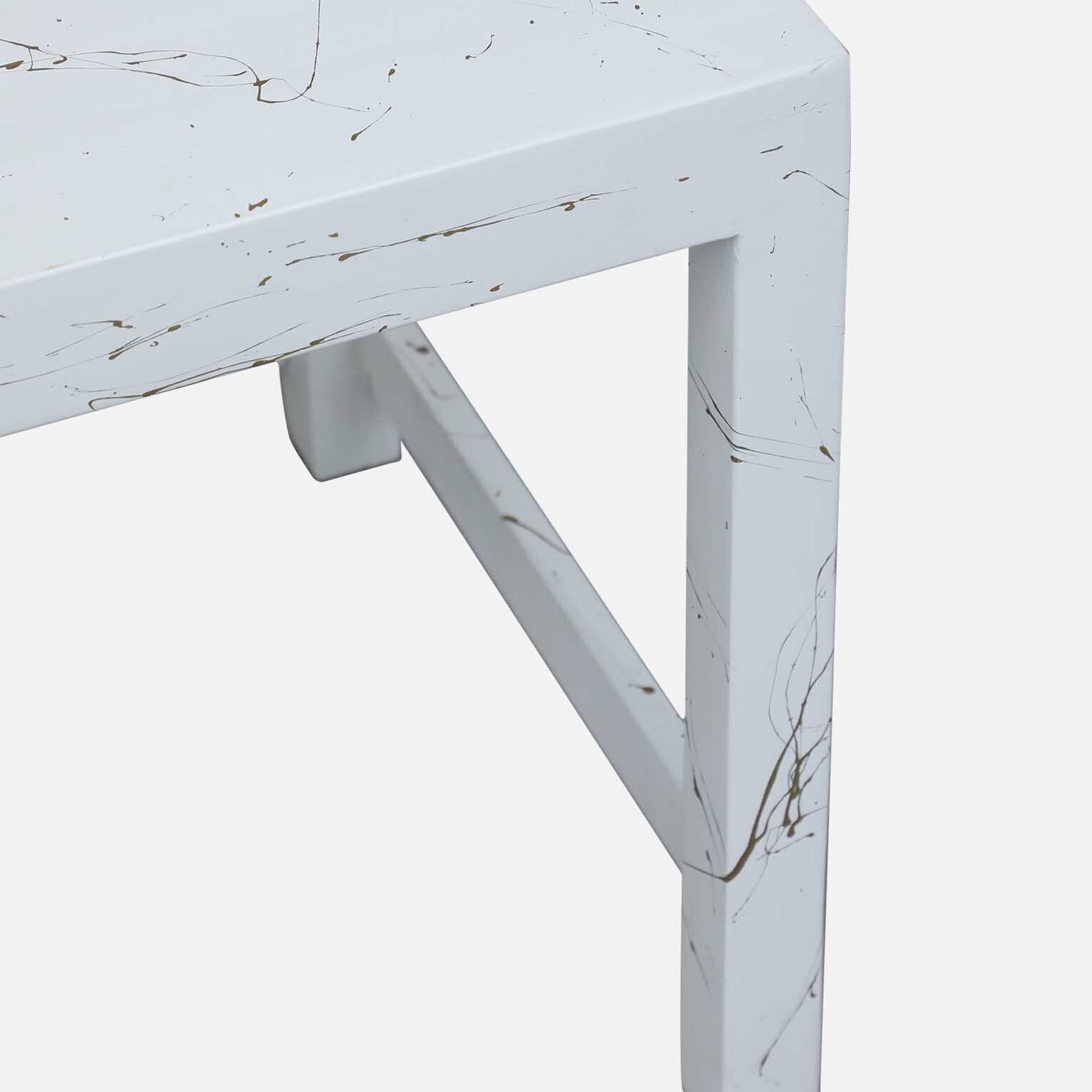 Ness Solid Wood Nest Table In White Colour - left_view
