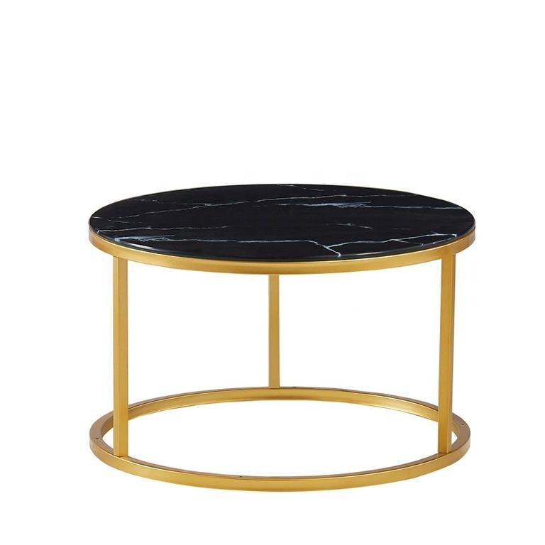 Coffee Table in Marble Finish (Set of 2) - right_view