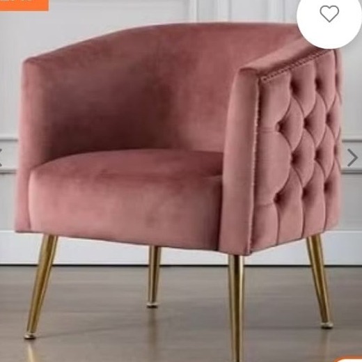 Sacramento Velvet Barrel Chair - top_view