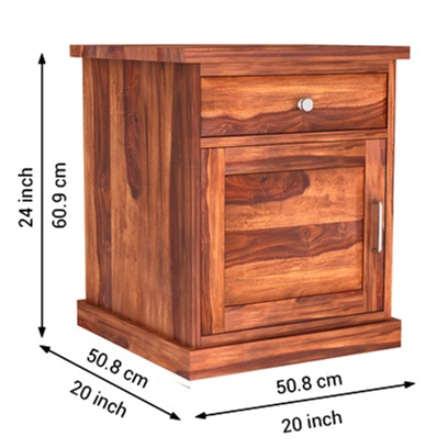 Nexon Side Table With Drawer - right_view