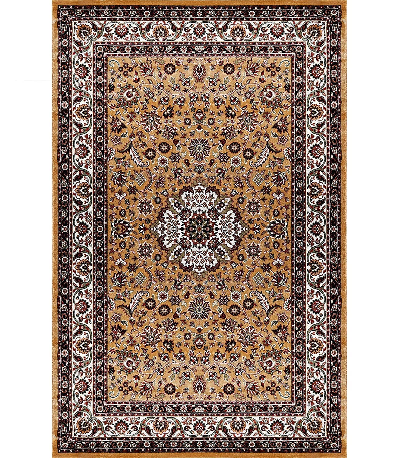 Gold Royal Silk Carpet With 18mm Pile - front_view
