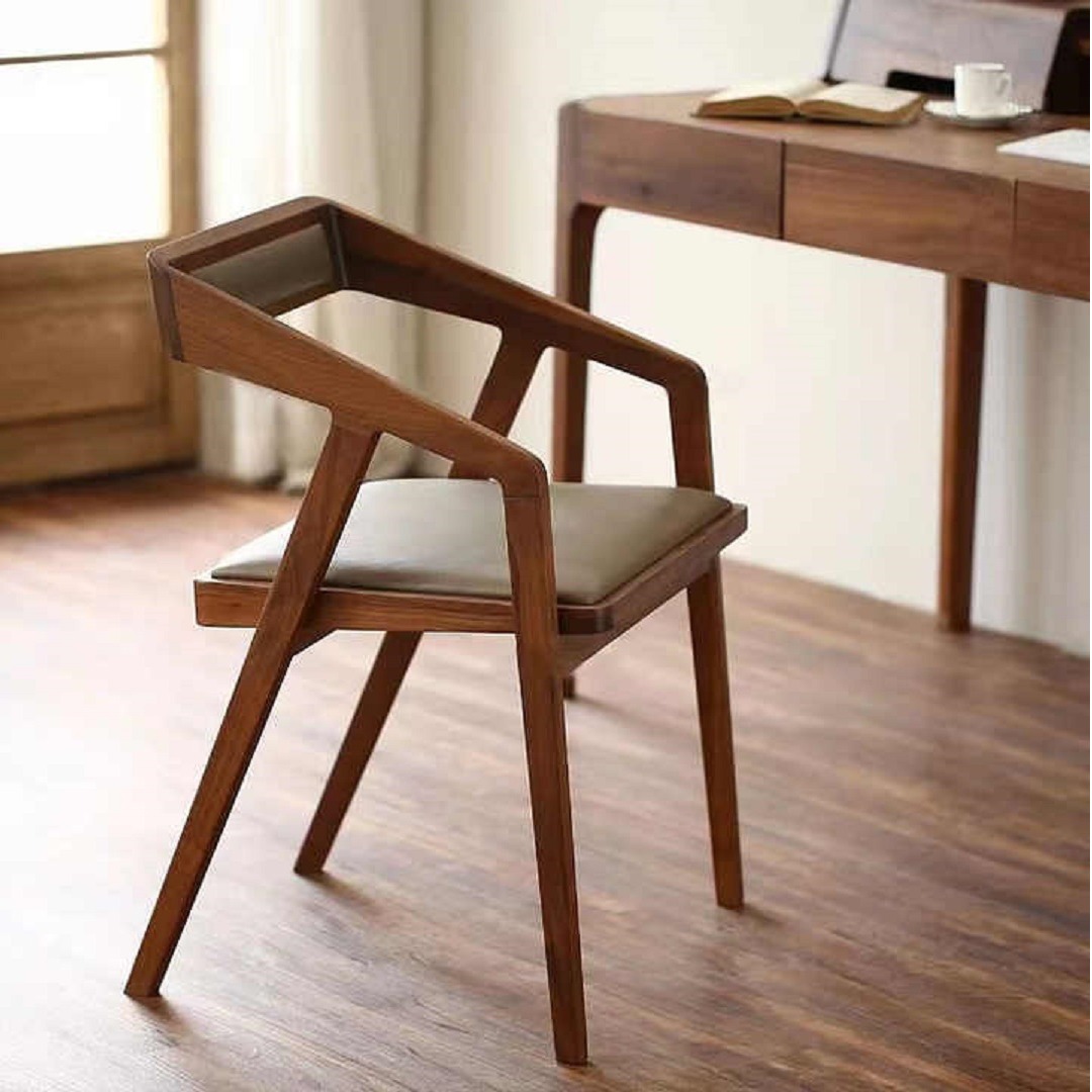Tauras Sheesham Wood Arm Chair - left_view