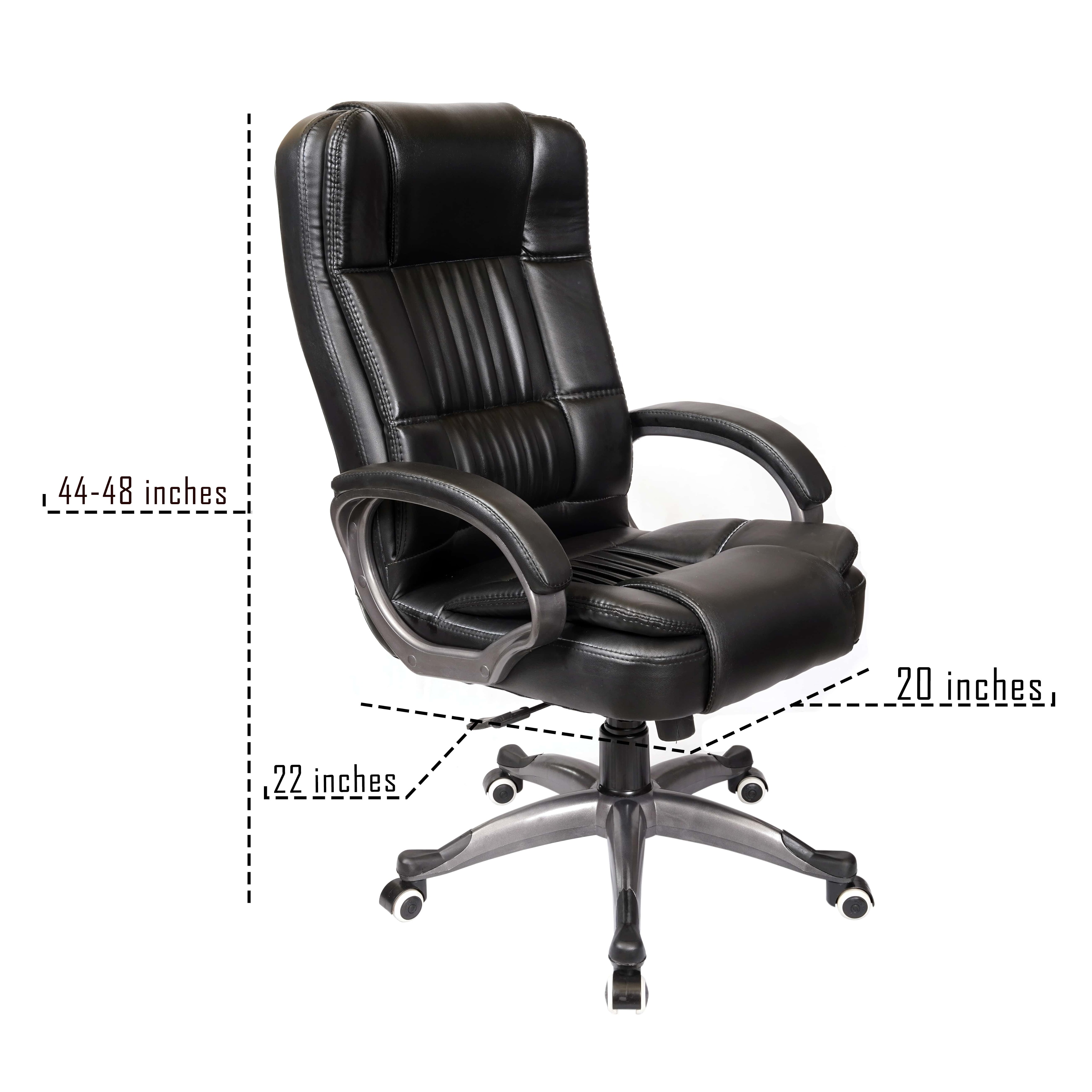 Clint Leatherette Executive High Back Revolving Office Chair - top_view