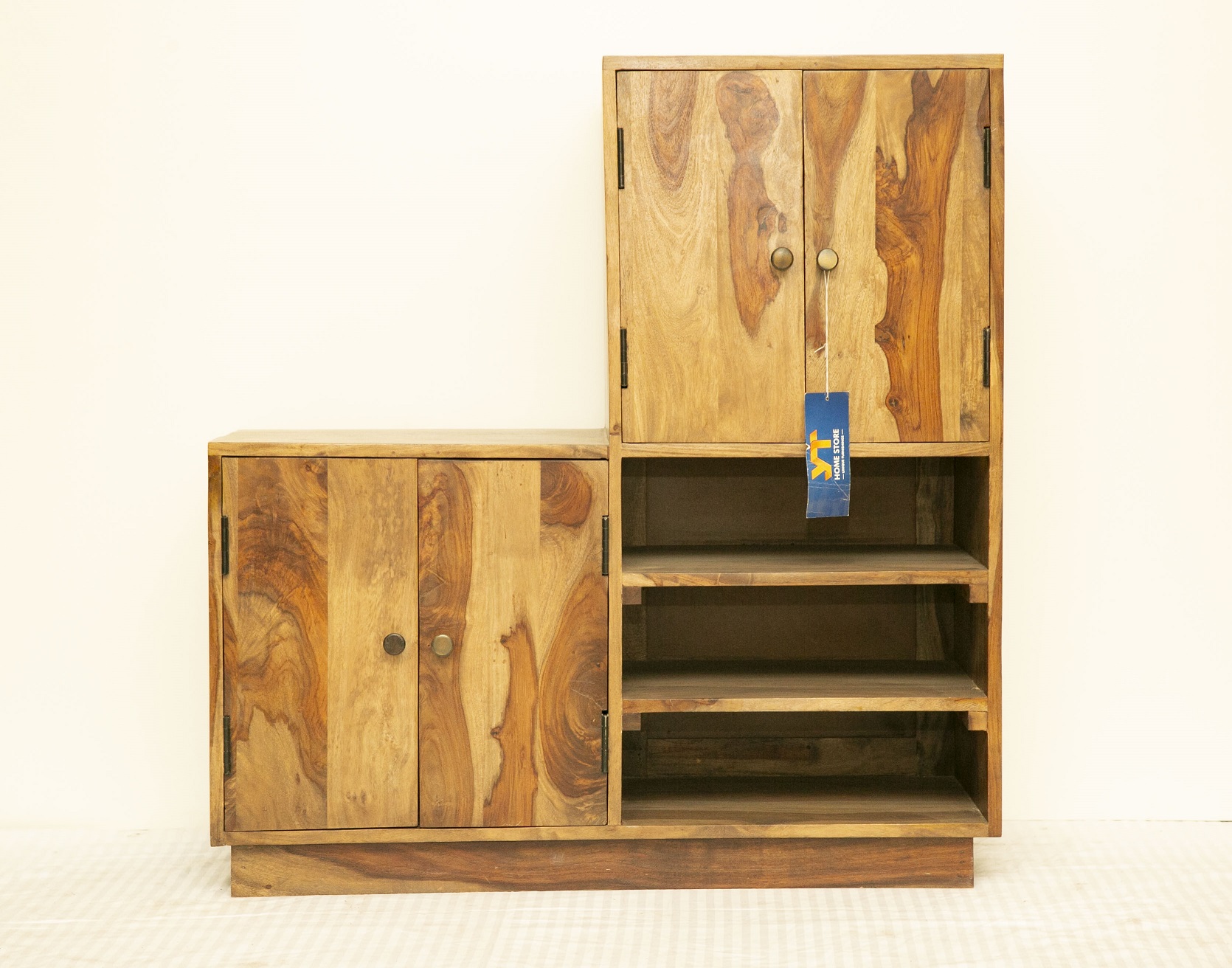 Aral Shoe Rack In Teak Finish - photo