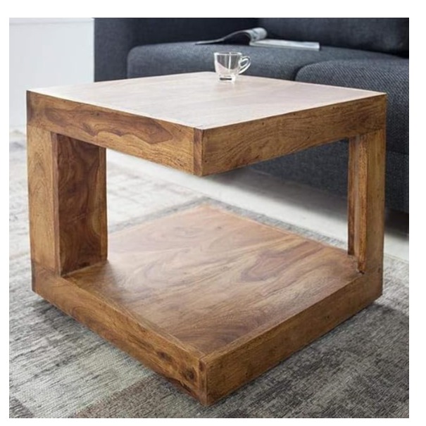 Sheesham Wood Centre Table - top_view