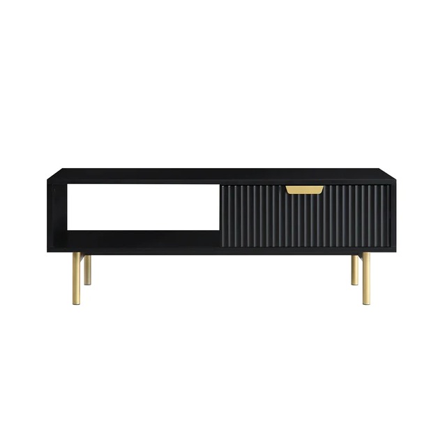 Sapa Wooden Center Table for Living Room In Black finish - left_view