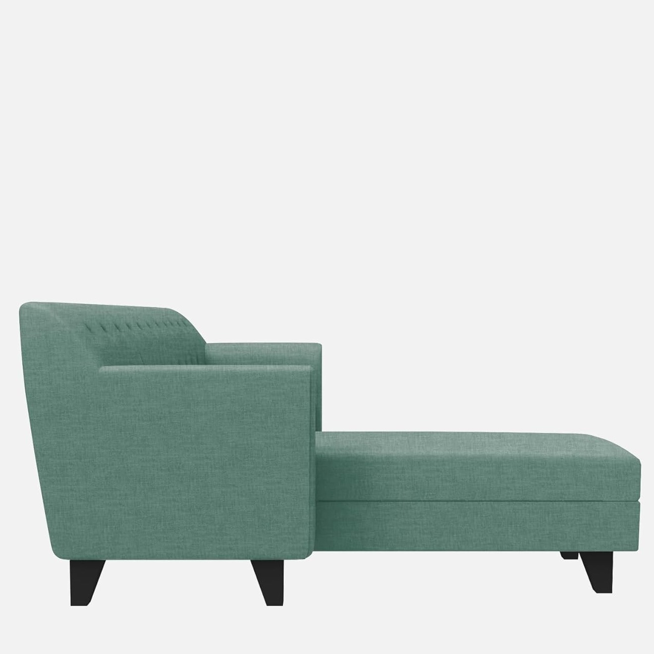 Jack | Velvet LHS Sectional Sofa in Green Color - left_view