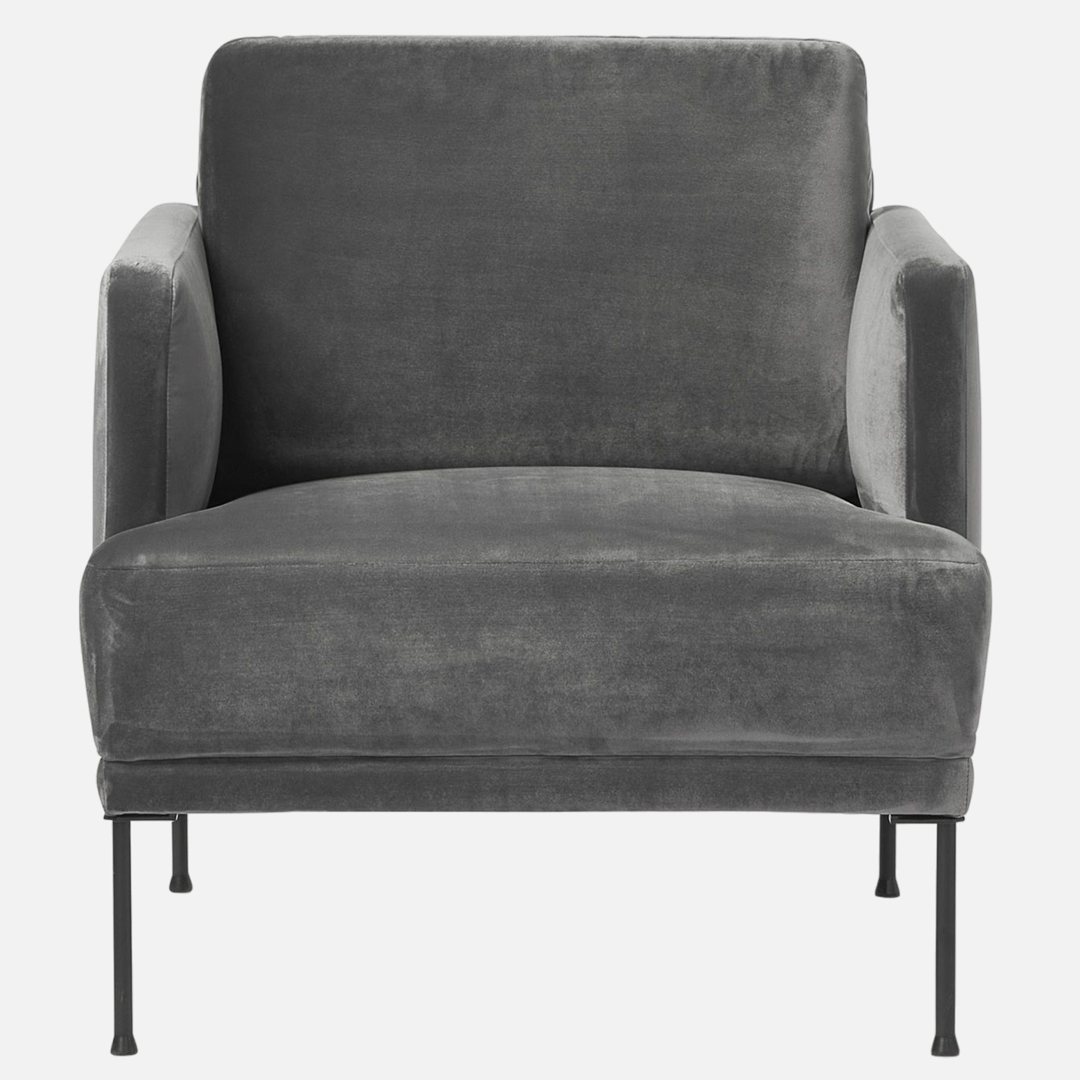 Milton Modern Arm Sofa with Grey color - left_view