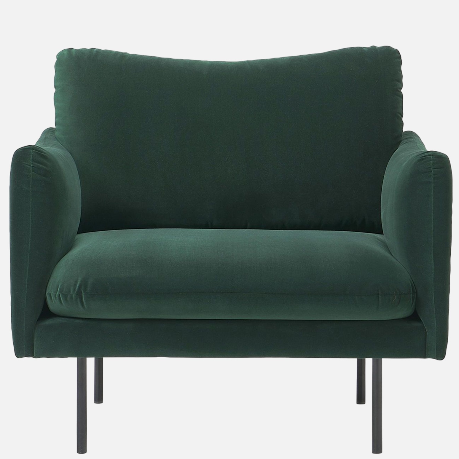 Marbito Arm Sofa with Green and Black colour - rear_view