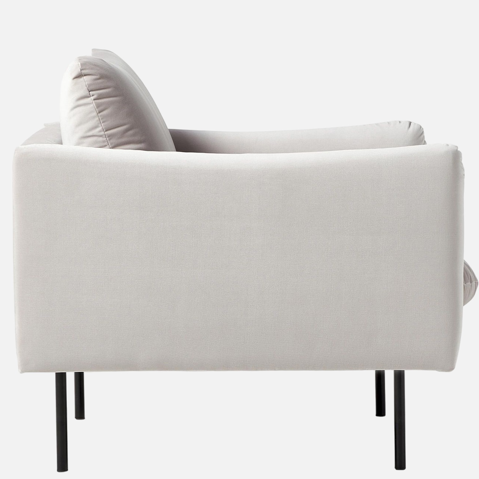 Marbito one seater Sofa with Grey color - left_view