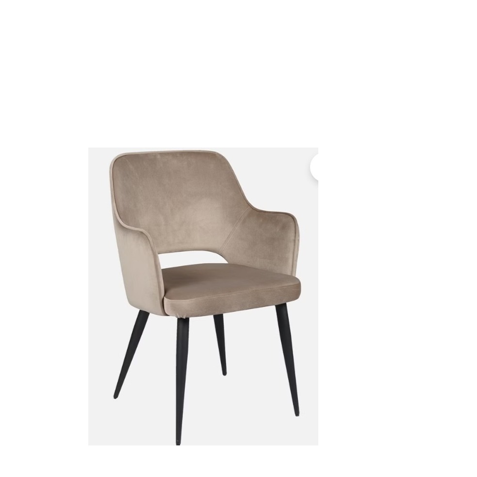 Modway Fabric arm chair in brown and black color - top_view