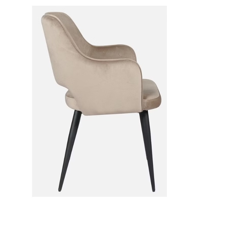 Modway Fabric arm chair in brown and black color - left_view