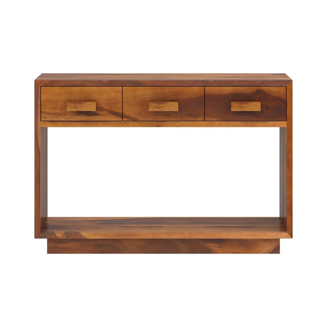 Gliasti Solid Wood Console Table - top_view