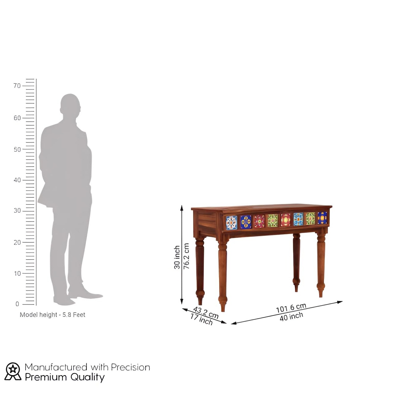 HOWARD WOODEN CONSOLE TABLE - rear_view