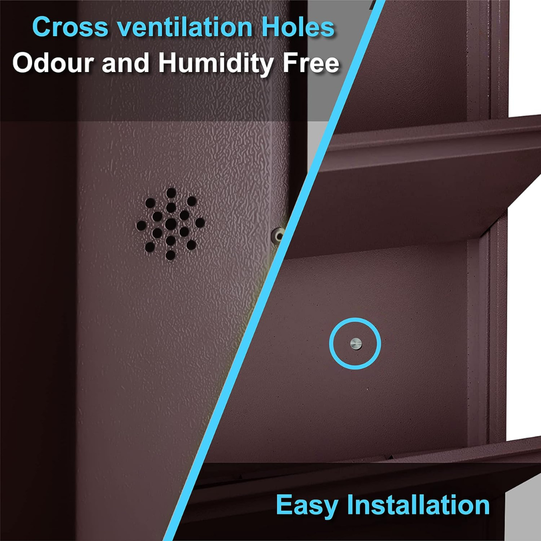 Sapa Wall Mount Metal Shoe Rack - front_view