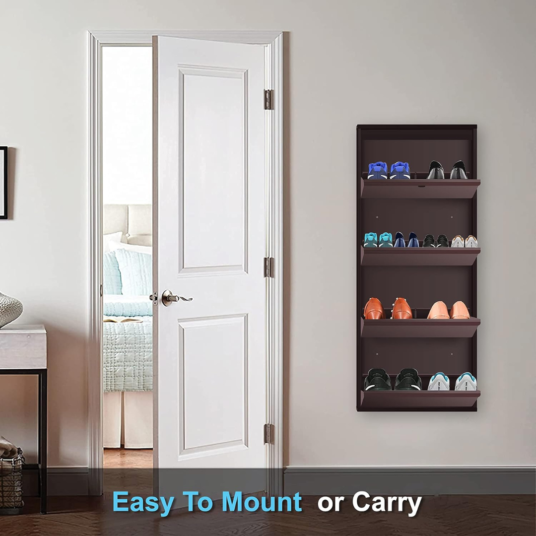 Sapa Wall Mount Metal Shoe Rack - left_view