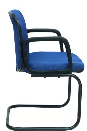 Century Metal Fabric Chair(Blue) - top_view