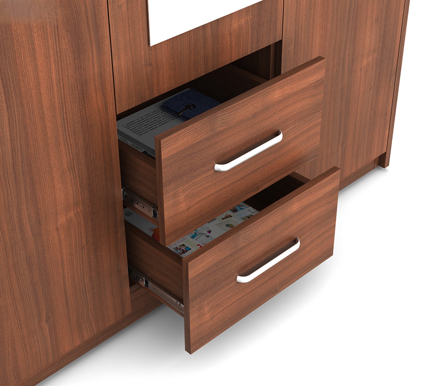 Catalina Engineered Wood 3 Door Wardrobe - right_view