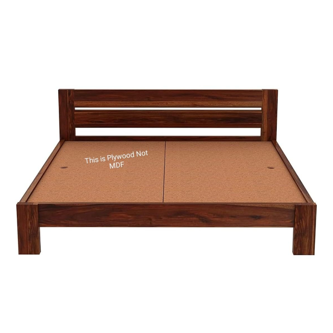 Morgen King Size Bed In Sheesham Wood - front_view