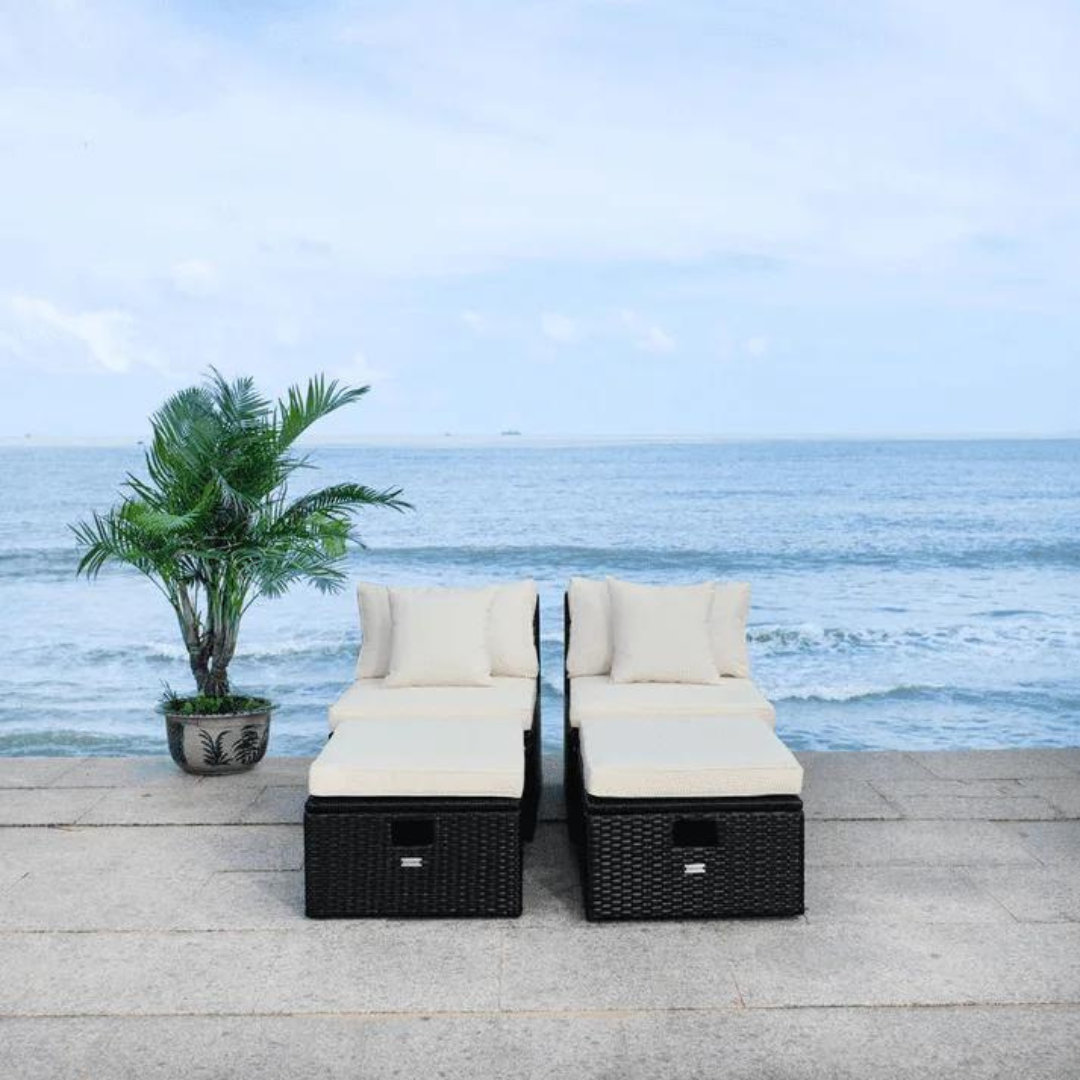 4 Piece Outdoor-Indoor Patio Conversation Set - front_view