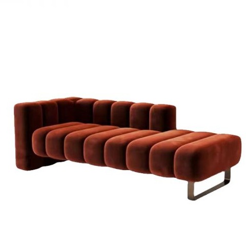 Scandinavian Style Chaise Lounge - top_view