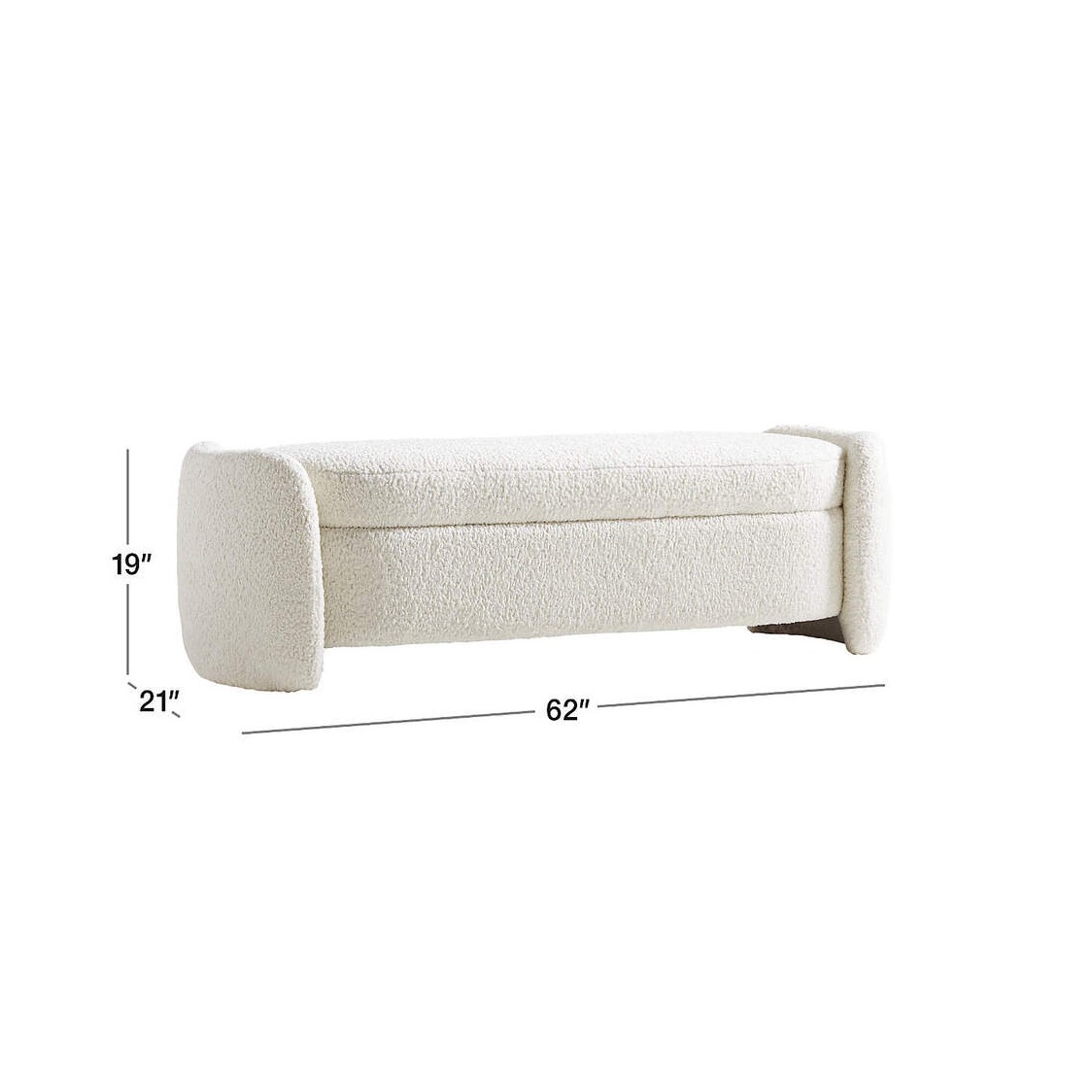 Sherpa Minimalistic Storage Bench - bottom_view