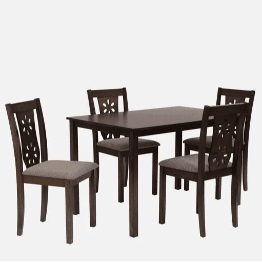 Havelock Sheesham Wood 4 Seater Dining Set - left_view