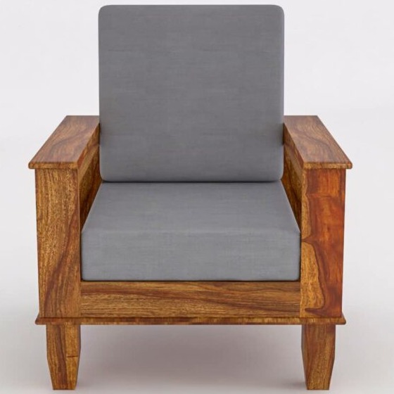 Neo Solid Sheesham Wood 5 Seater Sofa Set - left_view