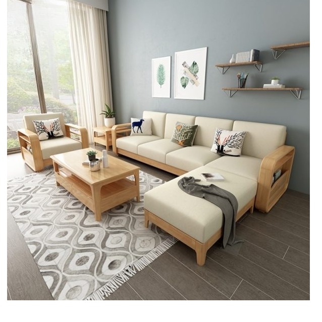 Scandinavian Corner Sofa L Shape Sofa - front_view