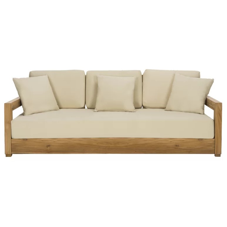Solid Mango Wood 5 Seater Sofa Set - right_view