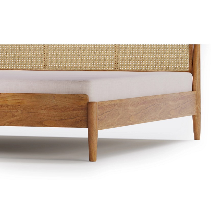 Cane King Size Bed Without Storage - right_view