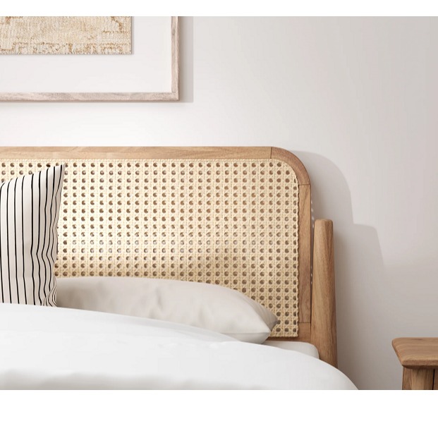 Cane King Size Bed Without Storage - bottom_view