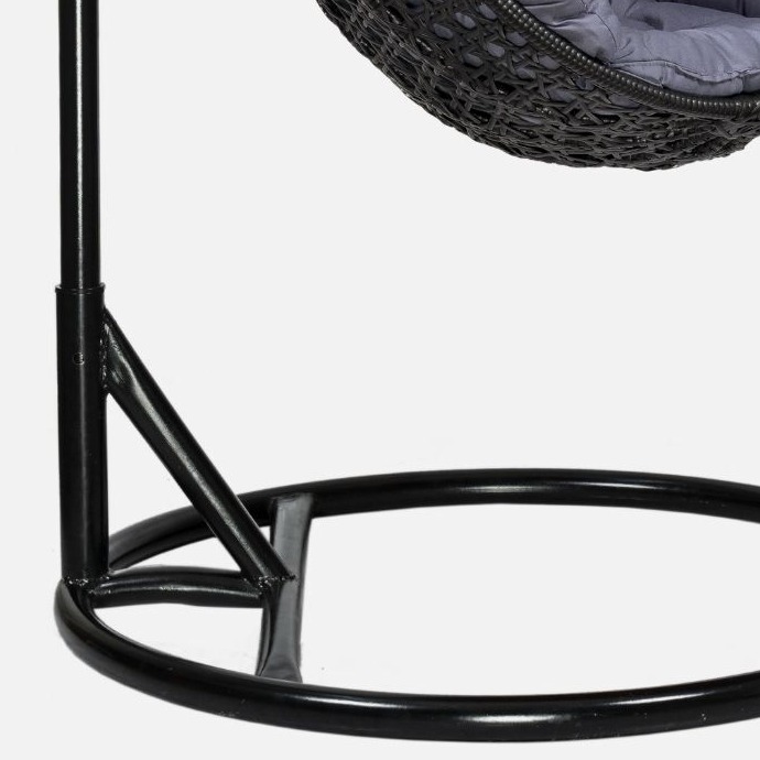 Hanging Wicker Outdoor Swing with Stand - bottom_view