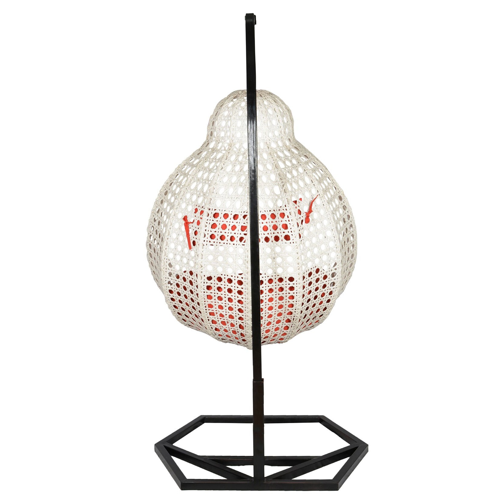 Tique Wicker Swing in White Colour - left_view