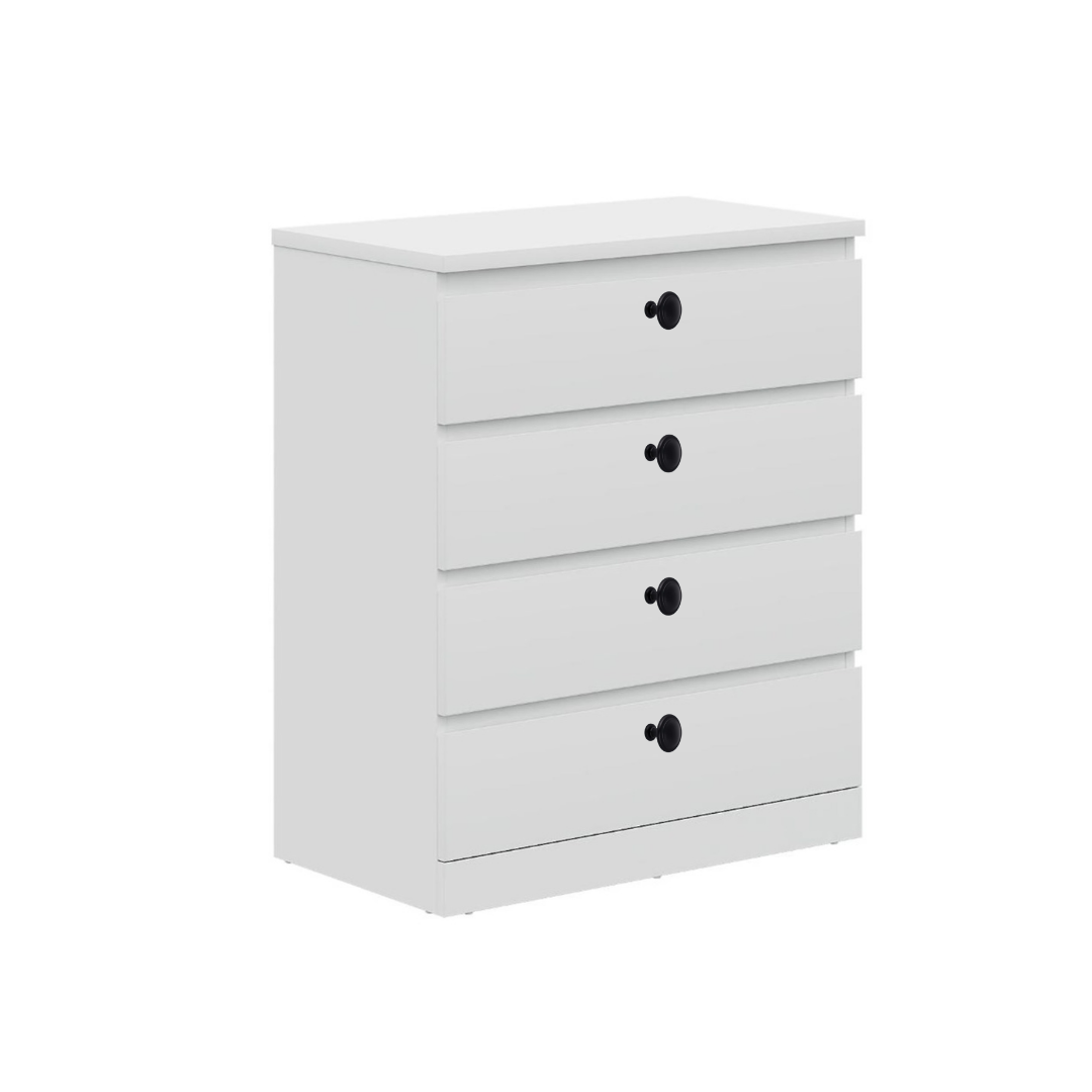 Engineered Wood Chest of Drawer with 4 Drawers - rear_view