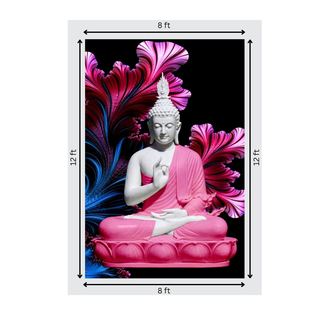 Buddha Ceramic Tile 12X8 Ft - front_view
