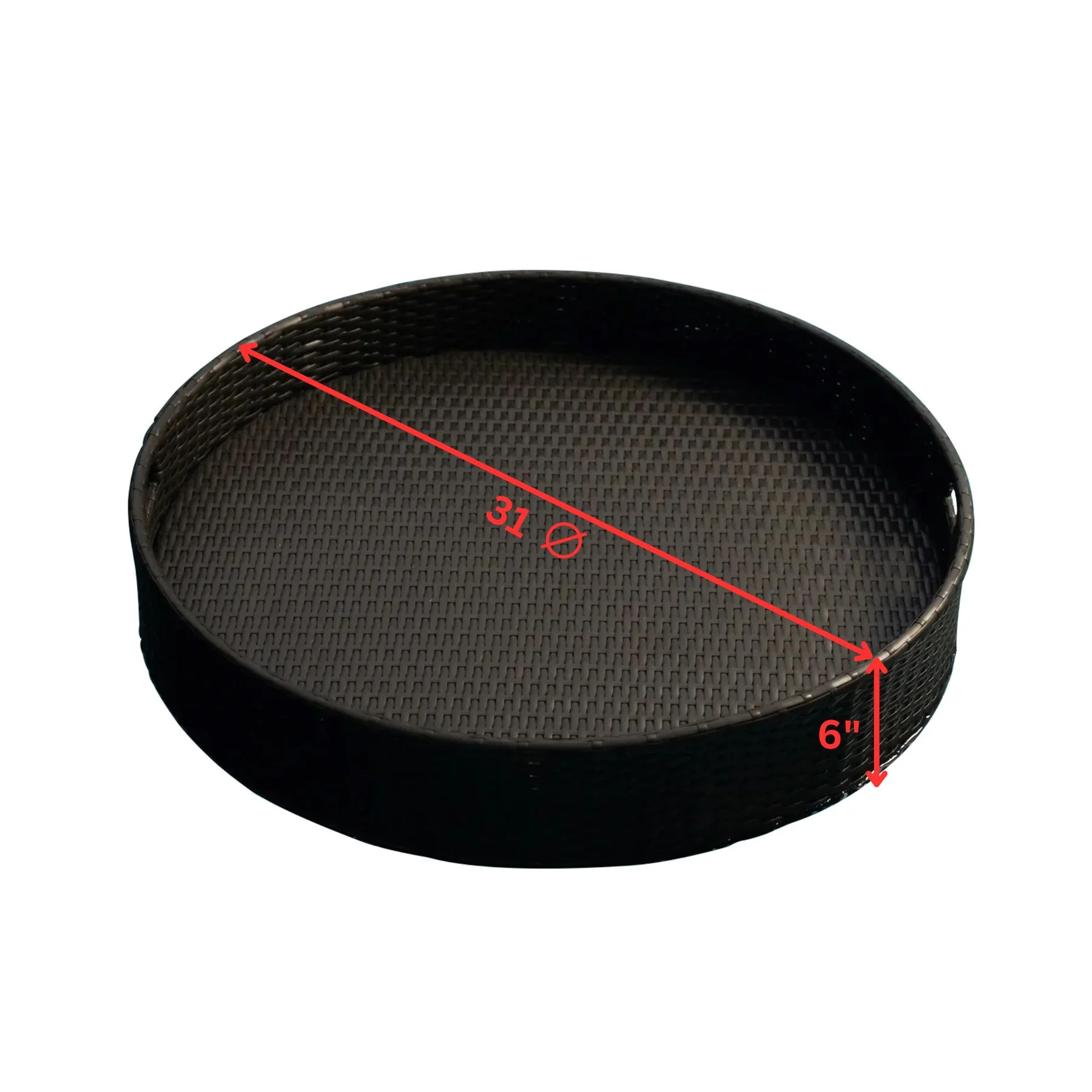 Enciso Luxury Floating Serving Tray (Round) - front_view