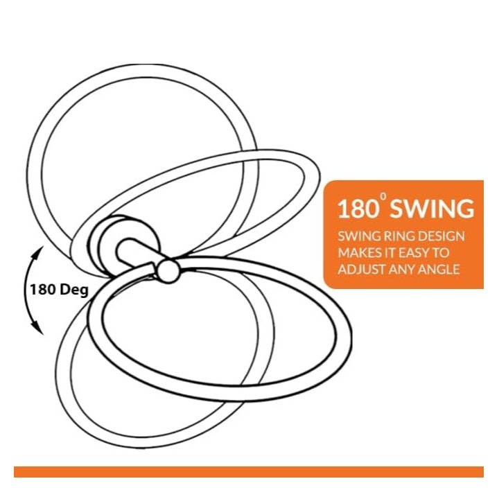 Modern Bathroom Towel Ring Holder (Oval) - right_view