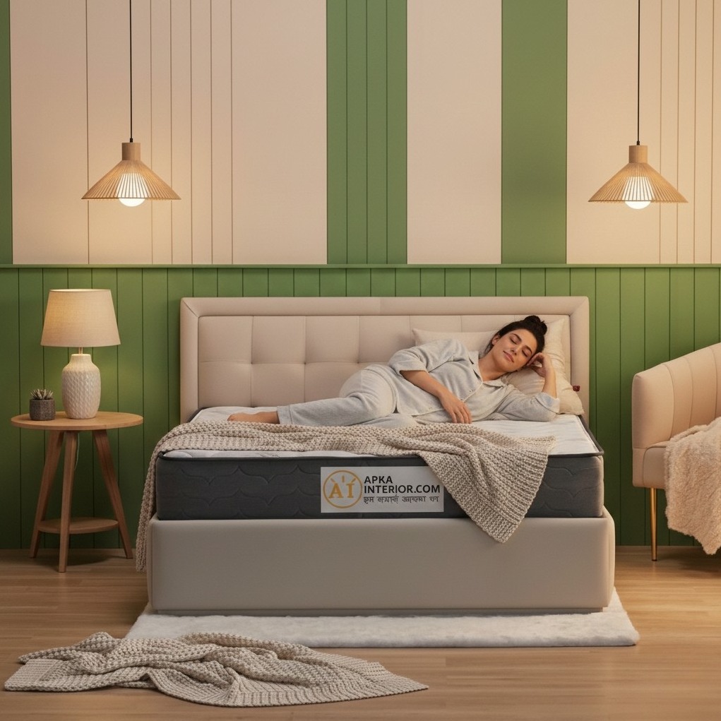 Single Size Pocket Spring Mattress with Memory Foam Layer | Medium Soft, Bouncy & Zero Partner Disturbance (72x36x8) - front_view
