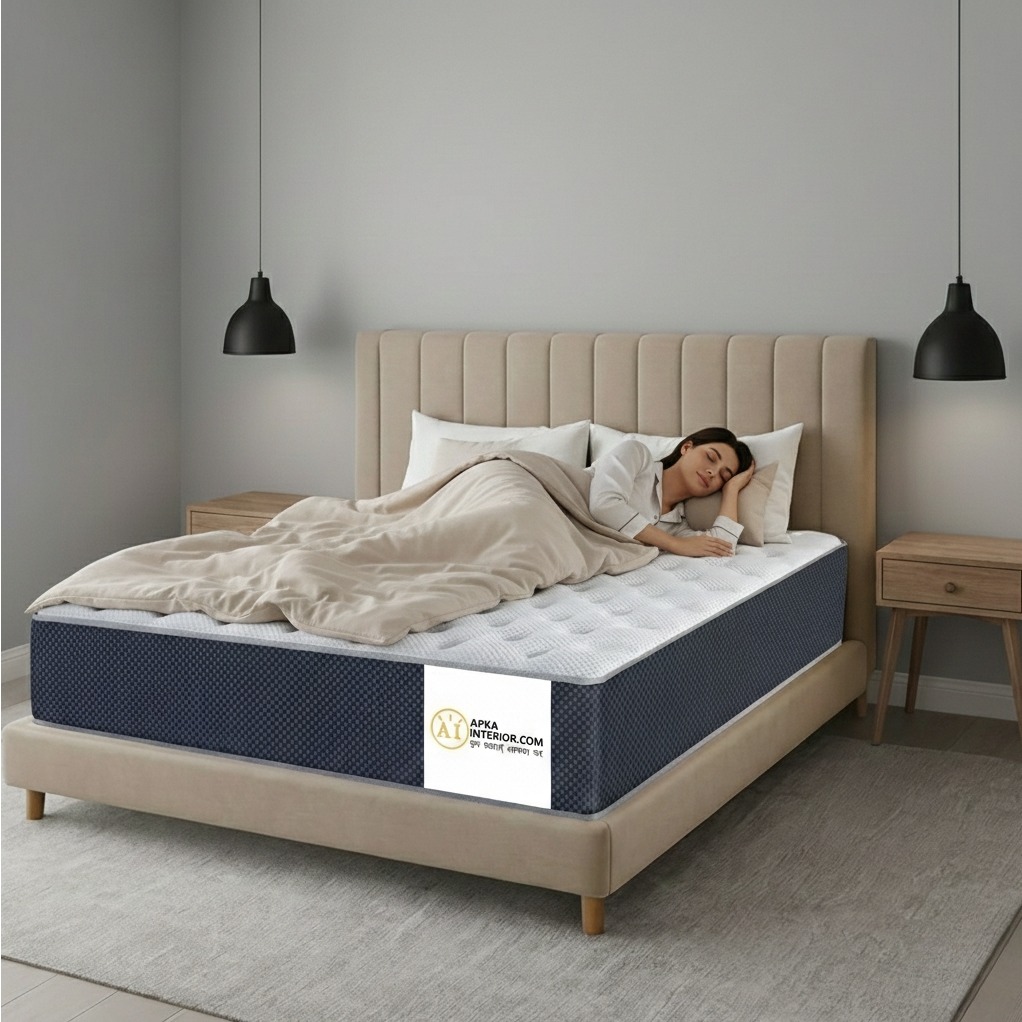 Acupressure Orthopedic Mattress (72x60x4 Inch) | Therapeutic Pressure Point Relief, Improved Blood Circulation & High-Density Support Foam - front_view